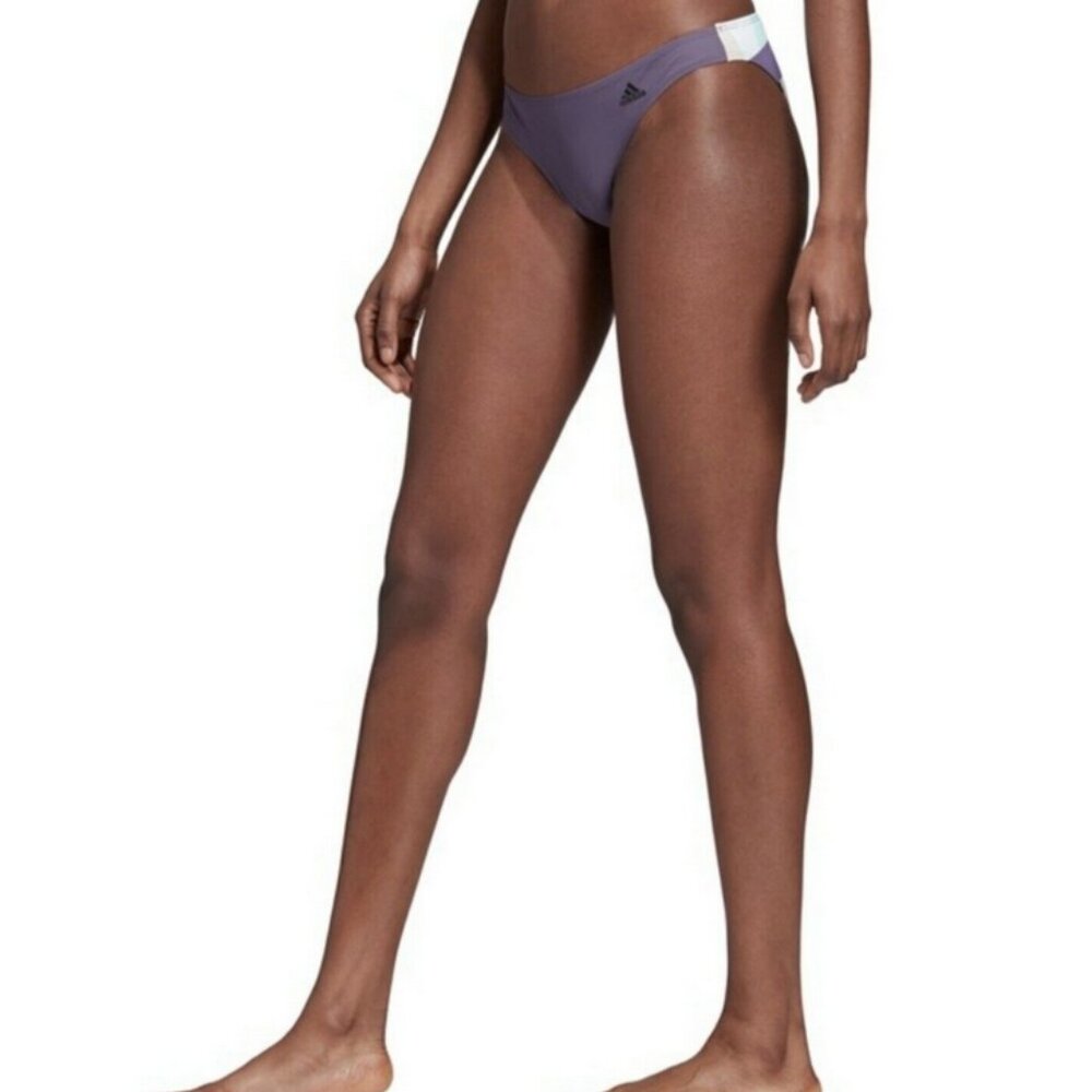 NWT Adidas Hipster Bikini Bottom | Purple & Turquoise | DQ3198 | Size L